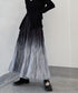 Gradient Wrinkled Skirt